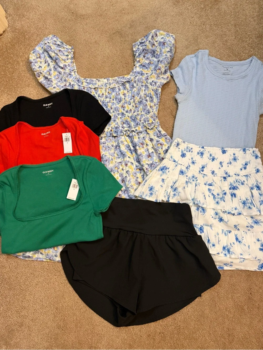 American Eagle, Old Navy Girls lot of clothes dress, skirt, shirts NEW